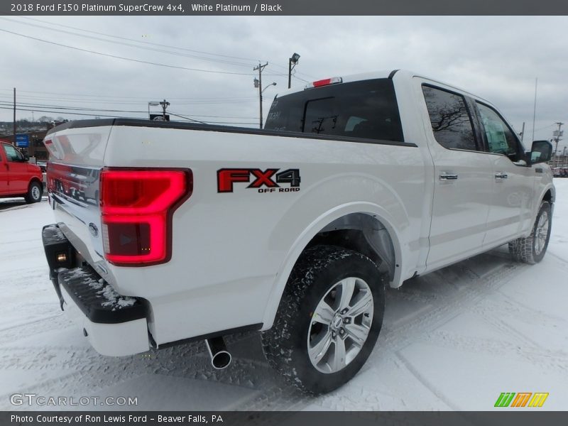 White Platinum / Black 2018 Ford F150 Platinum SuperCrew 4x4