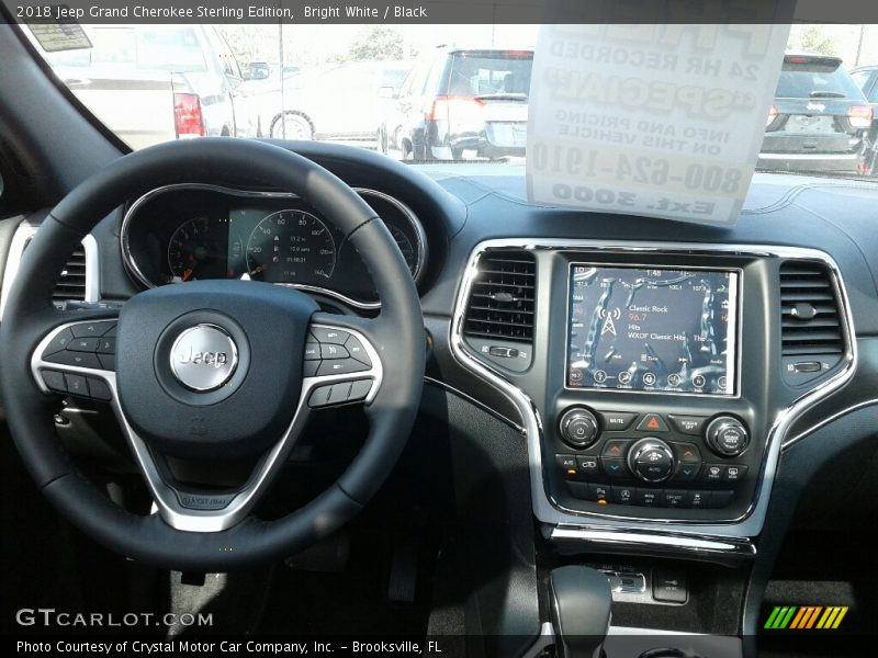 Bright White / Black 2018 Jeep Grand Cherokee Sterling Edition