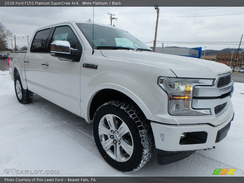 White Platinum / Black 2018 Ford F150 Platinum SuperCrew 4x4