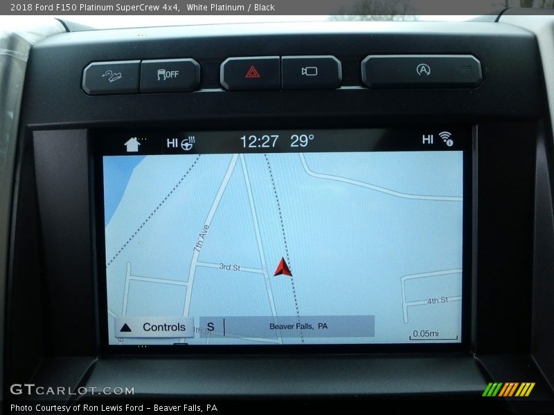 White Platinum / Black 2018 Ford F150 Platinum SuperCrew 4x4