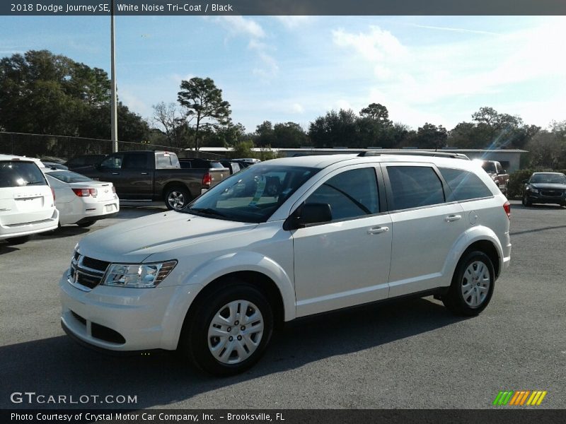 White Noise Tri-Coat / Black 2018 Dodge Journey SE