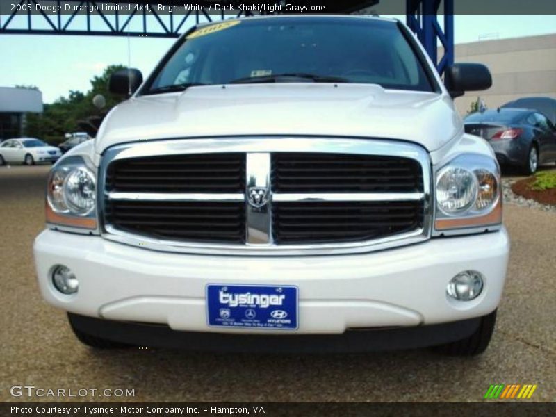 Bright White / Dark Khaki/Light Graystone 2005 Dodge Durango Limited 4x4