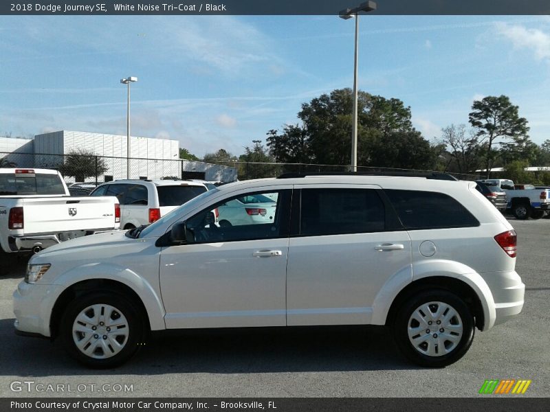 White Noise Tri-Coat / Black 2018 Dodge Journey SE