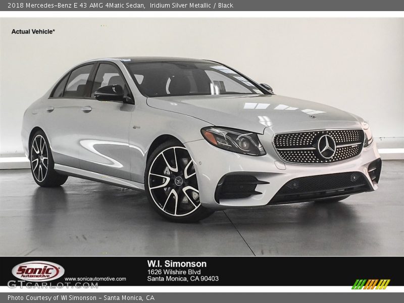 Iridium Silver Metallic / Black 2018 Mercedes-Benz E 43 AMG 4Matic Sedan