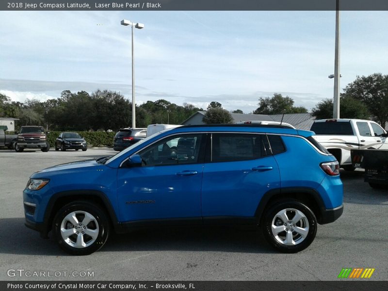 Laser Blue Pearl / Black 2018 Jeep Compass Latitude