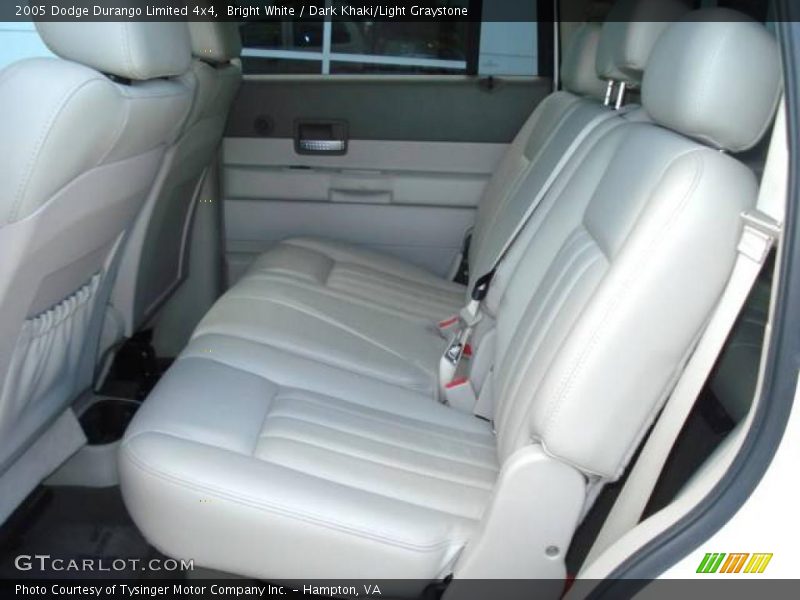 Bright White / Dark Khaki/Light Graystone 2005 Dodge Durango Limited 4x4