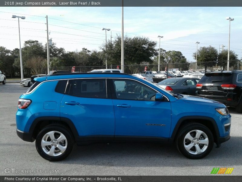Laser Blue Pearl / Black 2018 Jeep Compass Latitude