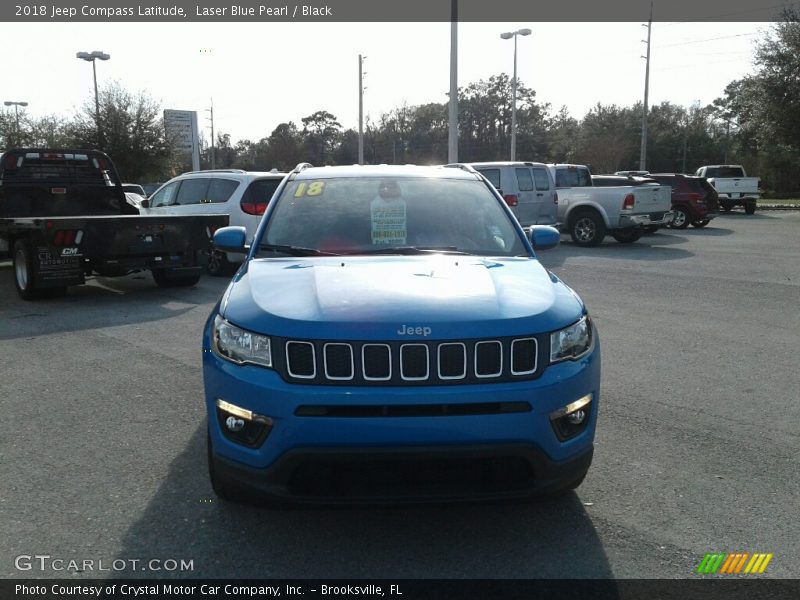 Laser Blue Pearl / Black 2018 Jeep Compass Latitude