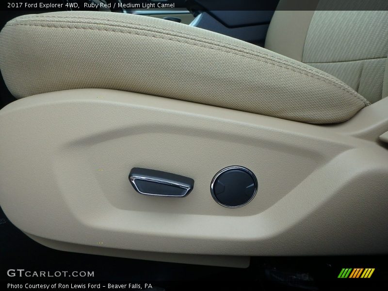 Ruby Red / Medium Light Camel 2017 Ford Explorer 4WD
