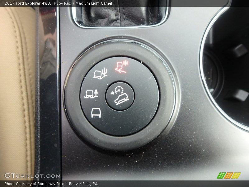 Ruby Red / Medium Light Camel 2017 Ford Explorer 4WD