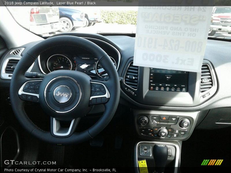 Laser Blue Pearl / Black 2018 Jeep Compass Latitude
