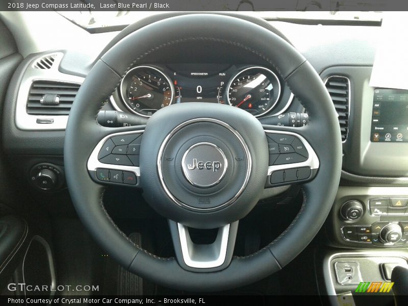 Laser Blue Pearl / Black 2018 Jeep Compass Latitude