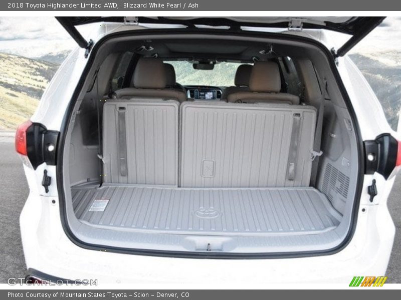Blizzard White Pearl / Ash 2018 Toyota Highlander Limited AWD