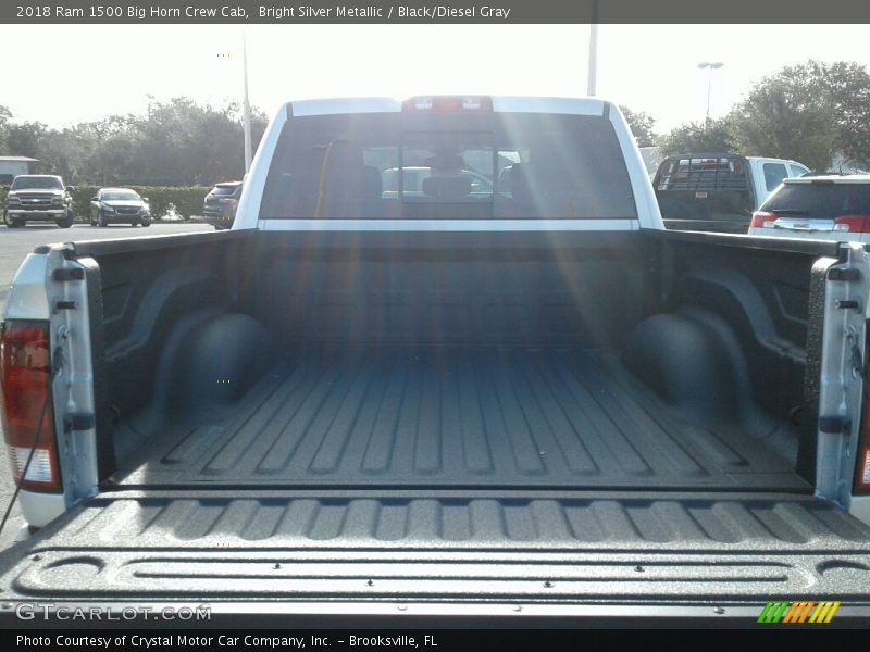 Bright Silver Metallic / Black/Diesel Gray 2018 Ram 1500 Big Horn Crew Cab