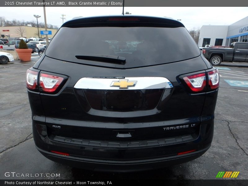Black Granite Metallic / Ebony 2015 Chevrolet Traverse LT AWD