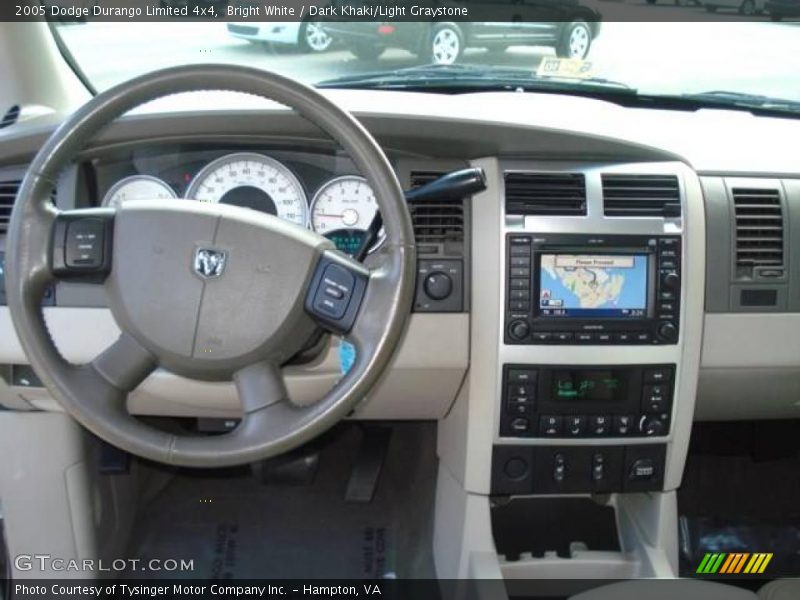 Bright White / Dark Khaki/Light Graystone 2005 Dodge Durango Limited 4x4