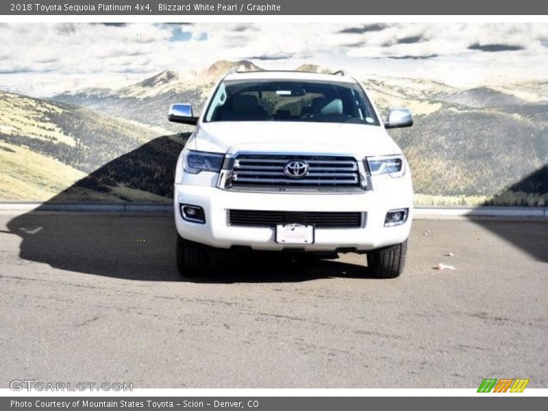 Blizzard White Pearl / Graphite 2018 Toyota Sequoia Platinum 4x4
