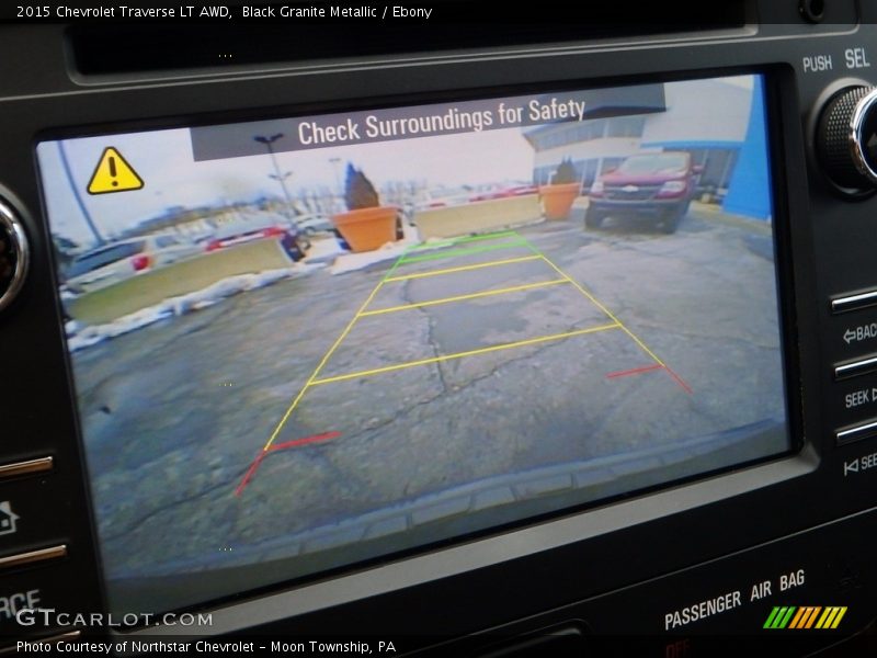 Black Granite Metallic / Ebony 2015 Chevrolet Traverse LT AWD