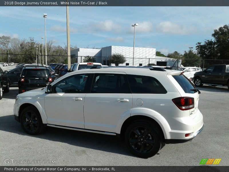 White Noise Tri-Coat / Black 2018 Dodge Journey Crossroad