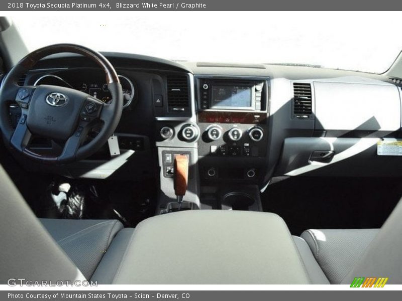 Blizzard White Pearl / Graphite 2018 Toyota Sequoia Platinum 4x4