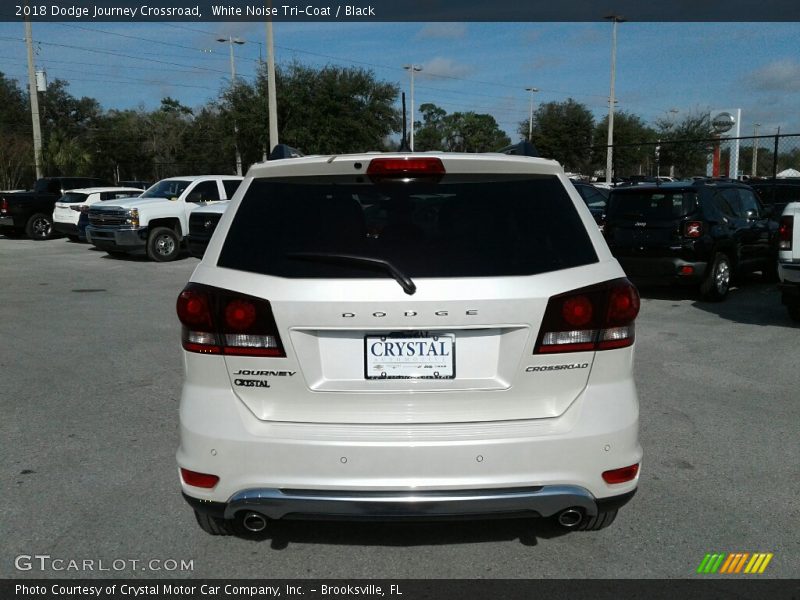 White Noise Tri-Coat / Black 2018 Dodge Journey Crossroad