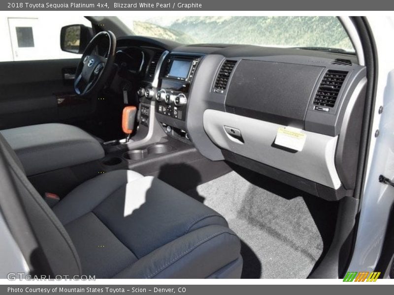 Blizzard White Pearl / Graphite 2018 Toyota Sequoia Platinum 4x4