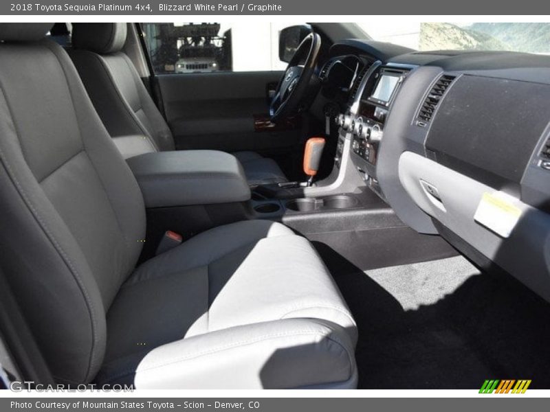 Blizzard White Pearl / Graphite 2018 Toyota Sequoia Platinum 4x4