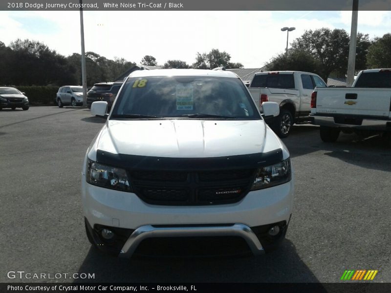 White Noise Tri-Coat / Black 2018 Dodge Journey Crossroad