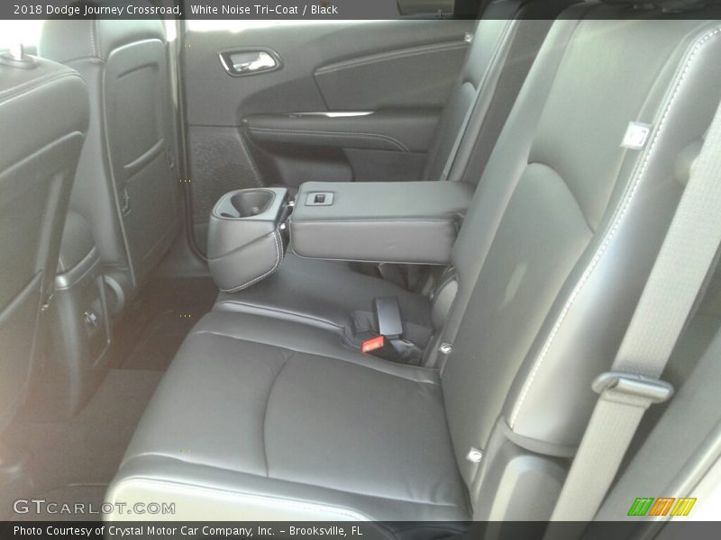 White Noise Tri-Coat / Black 2018 Dodge Journey Crossroad