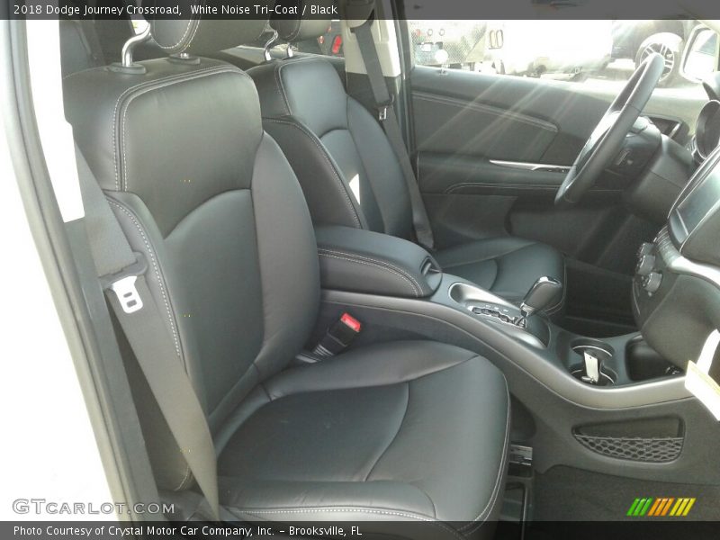 White Noise Tri-Coat / Black 2018 Dodge Journey Crossroad