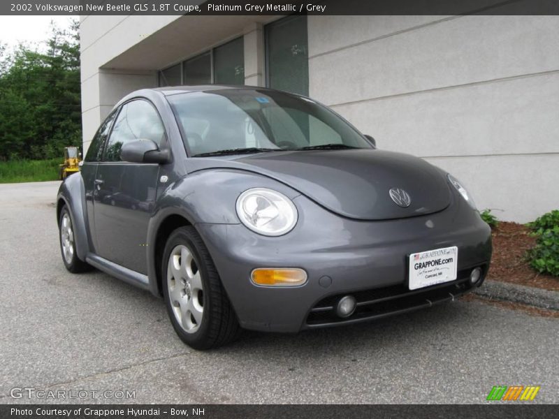 Platinum Grey Metallic / Grey 2002 Volkswagen New Beetle GLS 1.8T Coupe