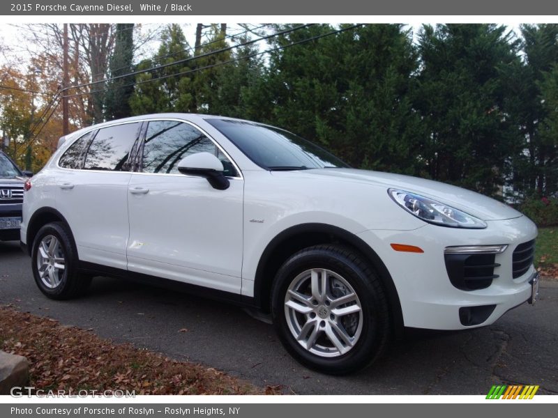 White / Black 2015 Porsche Cayenne Diesel