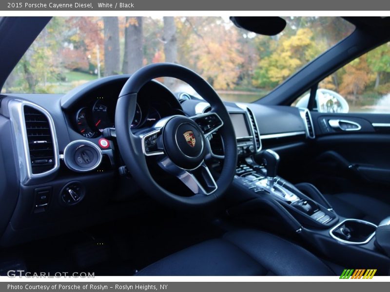 White / Black 2015 Porsche Cayenne Diesel