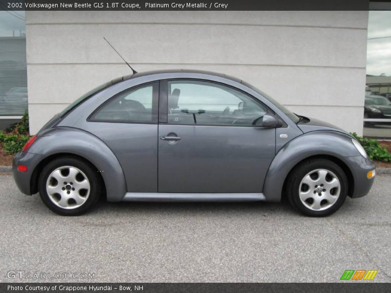 Platinum Grey Metallic / Grey 2002 Volkswagen New Beetle GLS 1.8T Coupe