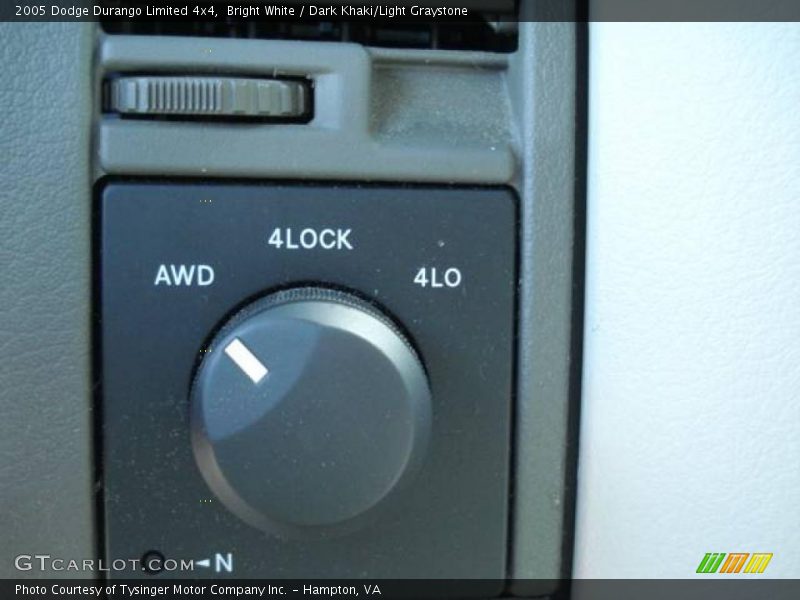 Bright White / Dark Khaki/Light Graystone 2005 Dodge Durango Limited 4x4