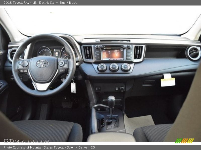 Electric Storm Blue / Black 2018 Toyota RAV4 LE