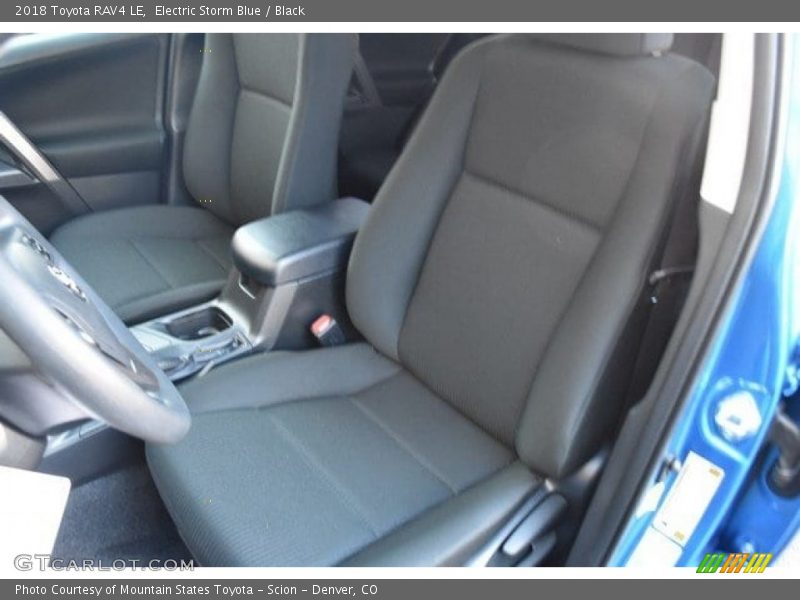 Electric Storm Blue / Black 2018 Toyota RAV4 LE