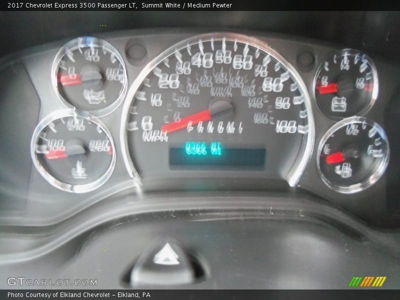 Summit White / Medium Pewter 2017 Chevrolet Express 3500 Passenger LT