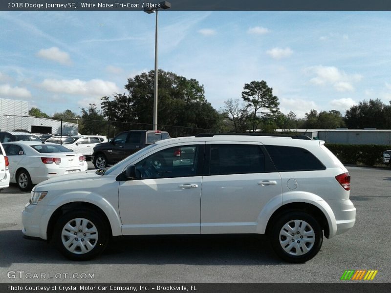 White Noise Tri-Coat / Black 2018 Dodge Journey SE