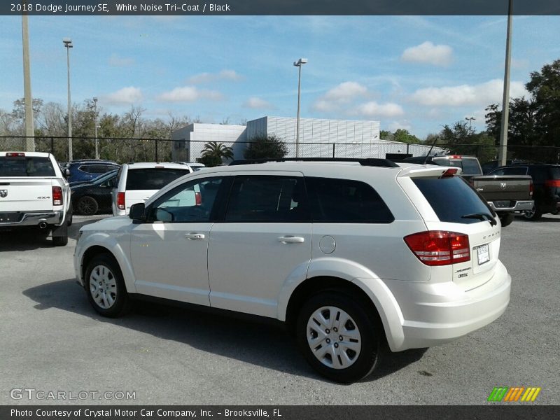 White Noise Tri-Coat / Black 2018 Dodge Journey SE