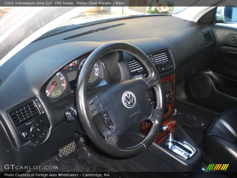 Reflex Silver Metallic / Black 2002 Volkswagen Jetta GLX  VR6 Sedan