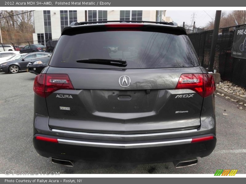 Polished Metal Metallic / Ebony 2012 Acura MDX SH-AWD