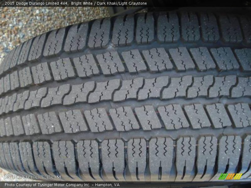 Bright White / Dark Khaki/Light Graystone 2005 Dodge Durango Limited 4x4