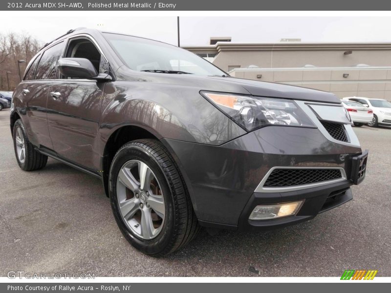 Polished Metal Metallic / Ebony 2012 Acura MDX SH-AWD
