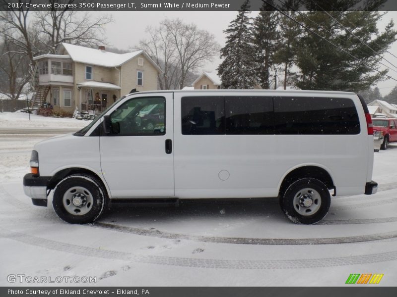 Summit White / Medium Pewter 2017 Chevrolet Express 3500 Passenger LT
