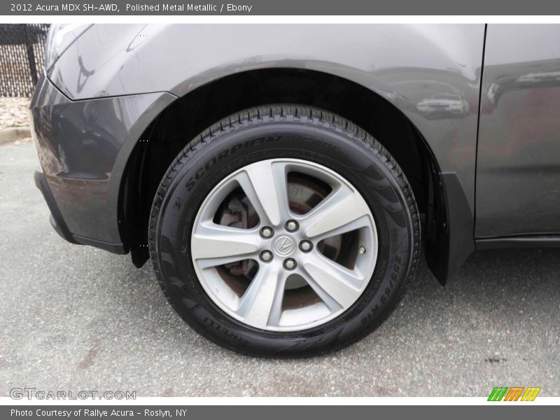 Polished Metal Metallic / Ebony 2012 Acura MDX SH-AWD