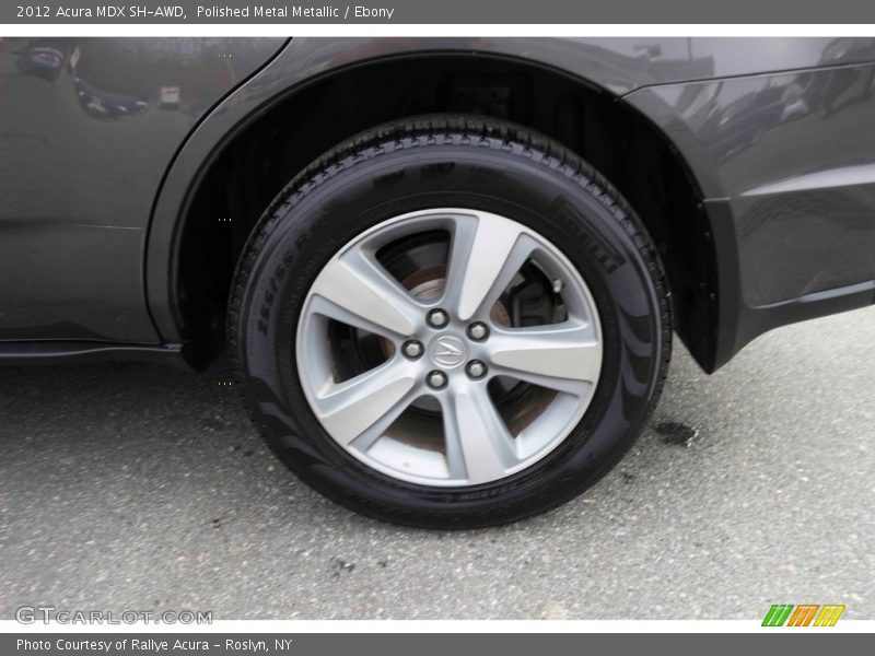 Polished Metal Metallic / Ebony 2012 Acura MDX SH-AWD