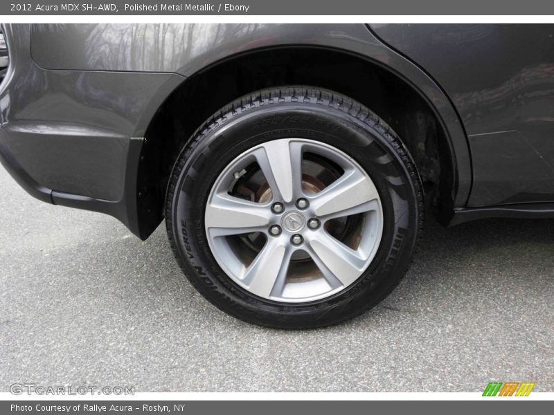 Polished Metal Metallic / Ebony 2012 Acura MDX SH-AWD