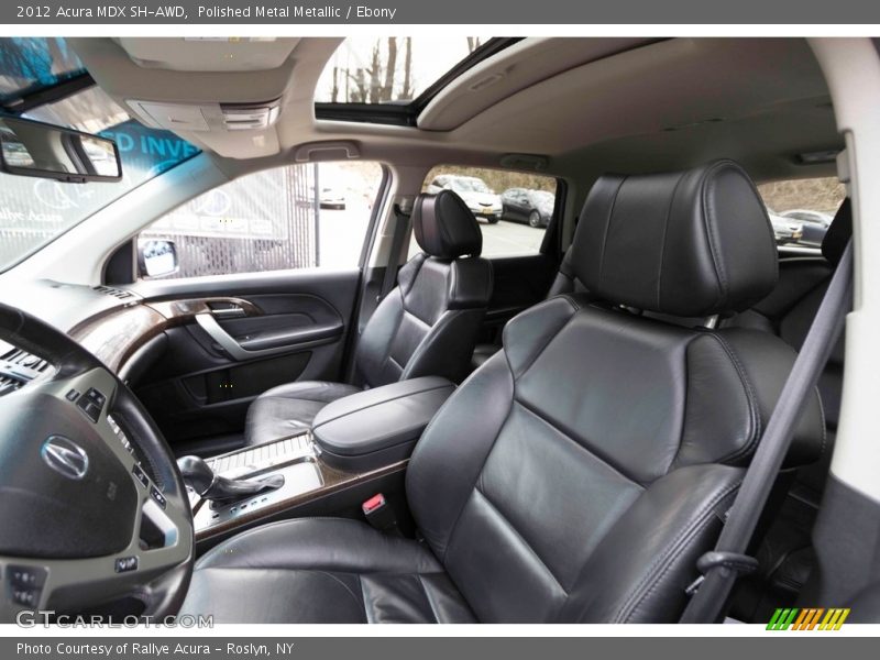 Polished Metal Metallic / Ebony 2012 Acura MDX SH-AWD