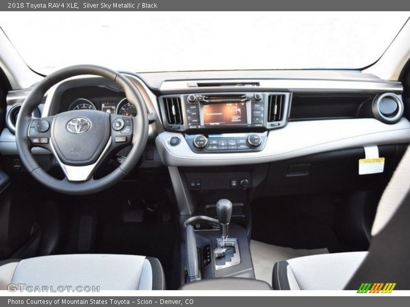 Silver Sky Metallic / Black 2018 Toyota RAV4 XLE
